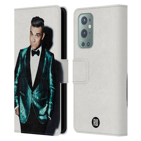 Robbie Williams Calendar White Background Leather Book Wallet Case Cover For OnePlus 9