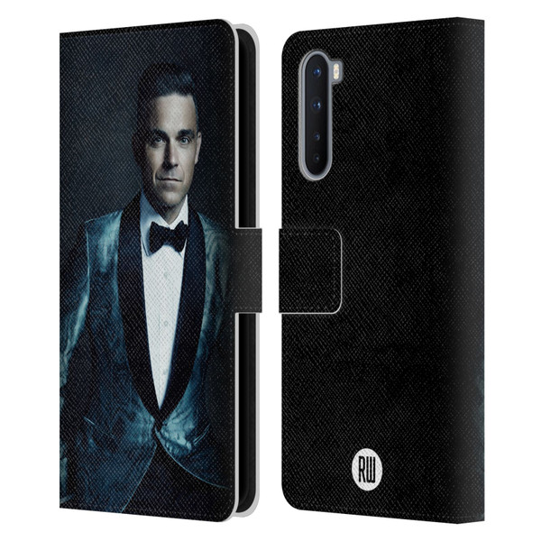 Robbie Williams Calendar Dark Background Leather Book Wallet Case Cover For OnePlus Nord 5G