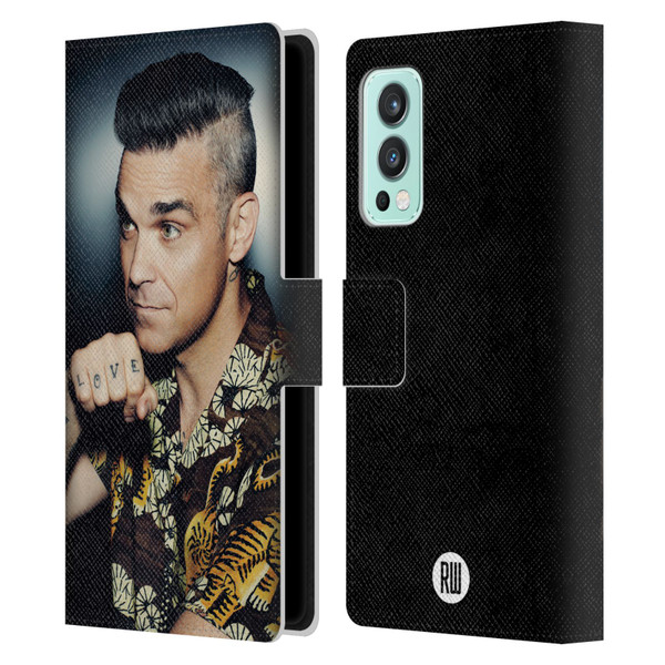 Robbie Williams Calendar Love Tattoo Leather Book Wallet Case Cover For OnePlus Nord 2 5G