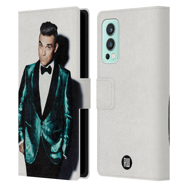 Robbie Williams Calendar White Background Leather Book Wallet Case Cover For OnePlus Nord 2 5G