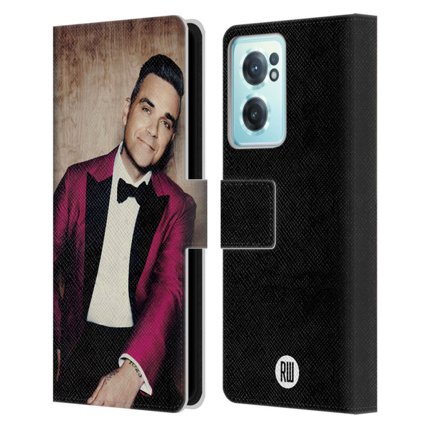 Robbie Williams Calendar Magenta Tux Leather Book Wallet Case Cover For OnePlus Nord CE 2 5G