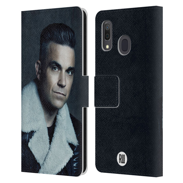 Robbie Williams Calendar Leather Jacket Leather Book Wallet Case Cover For Samsung Galaxy A33 5G (2022)