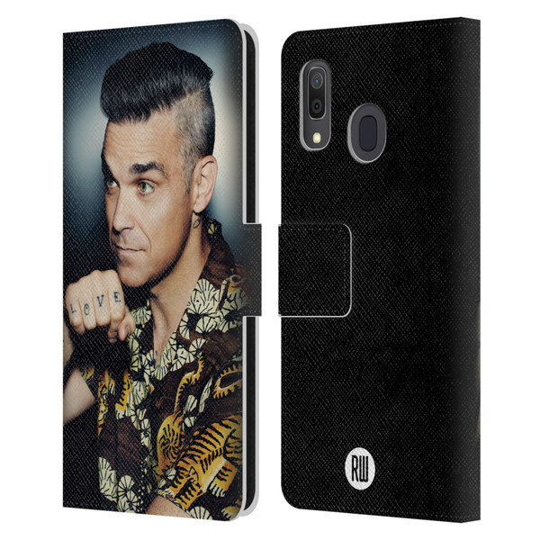 Robbie Williams Calendar Love Tattoo Leather Book Wallet Case Cover For Samsung Galaxy A33 5G (2022)