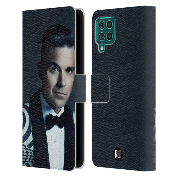 Robbie Williams Calendar Printed Tux Leather Book Wallet Case Cover For Samsung Galaxy F62 (2021)