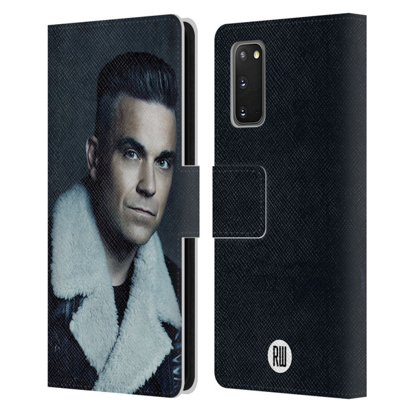 Robbie Williams Calendar Leather Jacket Leather Book Wallet Case Cover For Samsung Galaxy S20 / S20 5G