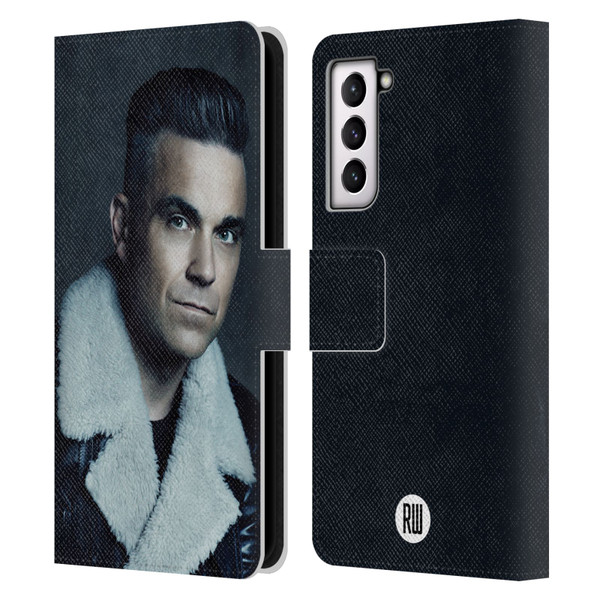 Robbie Williams Calendar Leather Jacket Leather Book Wallet Case Cover For Samsung Galaxy S21 5G