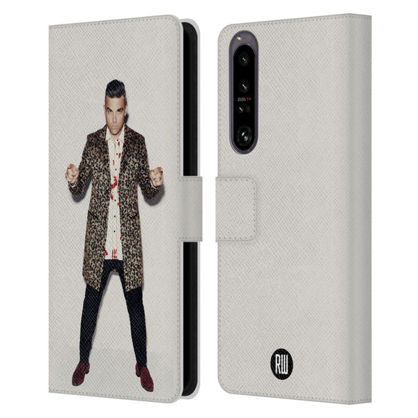 Robbie Williams Calendar Animal Print Coat Leather Book Wallet Case Cover For Sony Xperia 1 IV