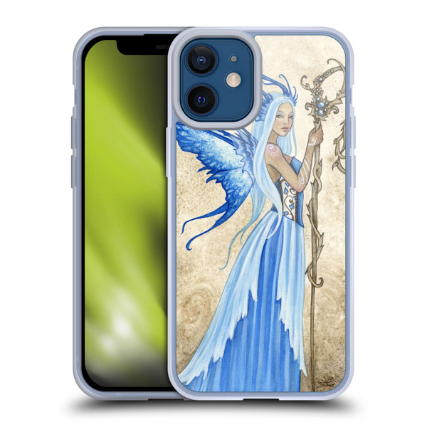 Amy Brown Elemental Fairies Blue Goddess Soft Gel Case for Apple iPhone 12 Mini