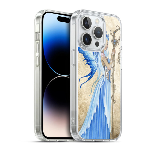 Amy Brown Elemental Series Blue Goddess Soft Gel Case for Apple iPhone 14 Pro & MagSafe