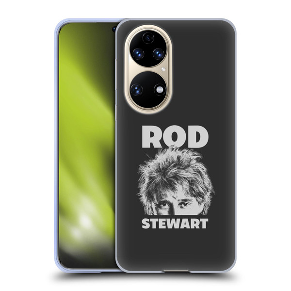 Rod Stewart Art Black And White Soft Gel Case for Huawei P50