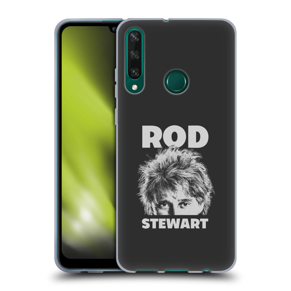 Rod Stewart Art Black And White Soft Gel Case for Huawei Y6p