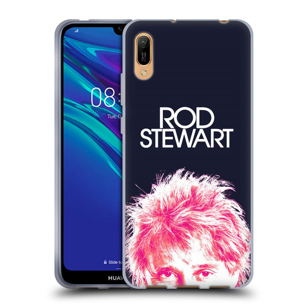 Rod Stewart Art Neon Soft Gel Case for Huawei Y6 Pro (2019)