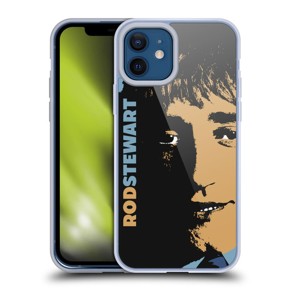 Rod Stewart Art Yesterday Retro Soft Gel Case for Apple iPhone 12 / iPhone 12 Pro