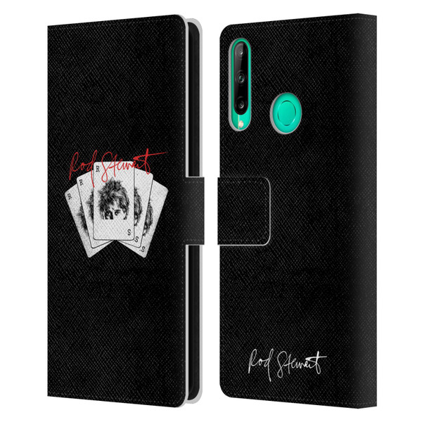 Rod Stewart Art Poker Hand Leather Book Wallet Case Cover For Huawei P40 lite E