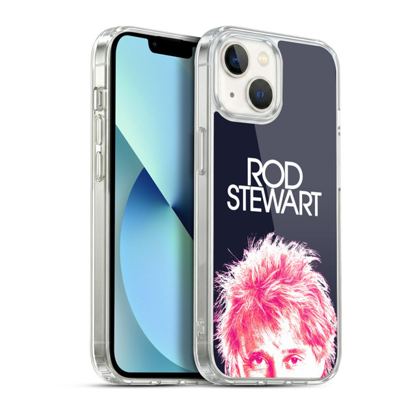 Rod Stewart Art Neon Soft Gel Case for Apple iPhone 13