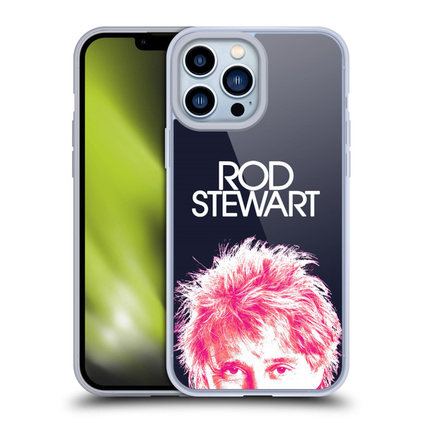 Rod Stewart Art Neon Soft Gel Case for Apple iPhone 13 Pro Max