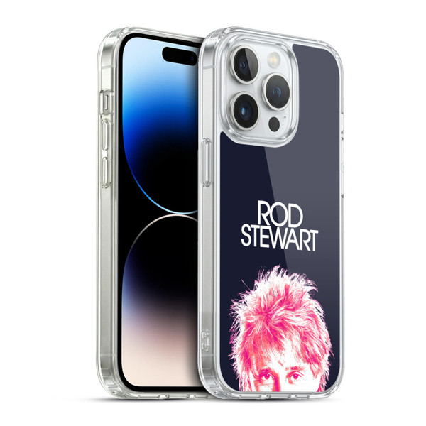 Rod Stewart Art Neon Soft Gel Case for Apple iPhone 13 Pro