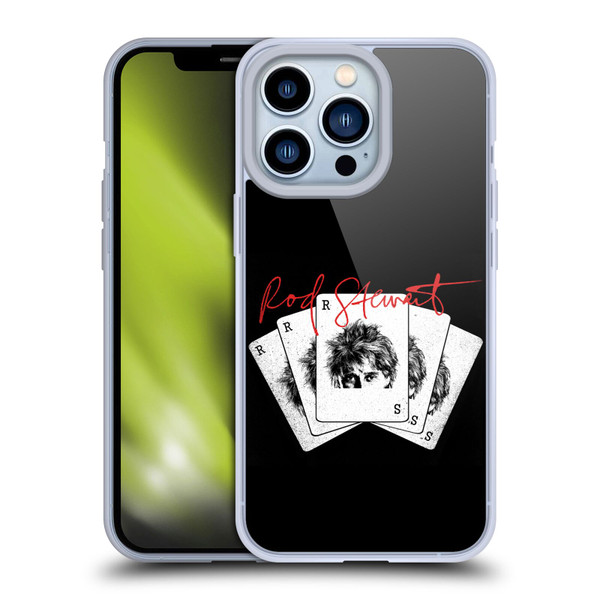 Rod Stewart Art Poker Hand Soft Gel Case for Apple iPhone 13 Pro
