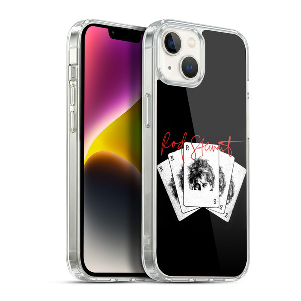Rod Stewart Art Poker Hand Soft Gel Case for Apple iPhone 14 Plus