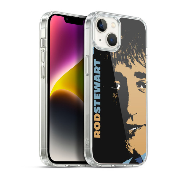 Rod Stewart Art Yesterday Retro Soft Gel Case for Apple iPhone 14 Plus