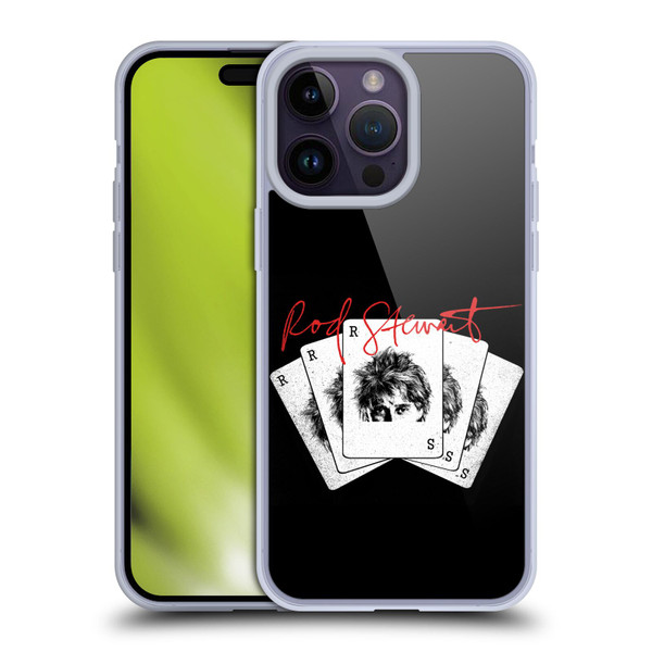 Rod Stewart Art Poker Hand Soft Gel Case for Apple iPhone 14 Pro Max
