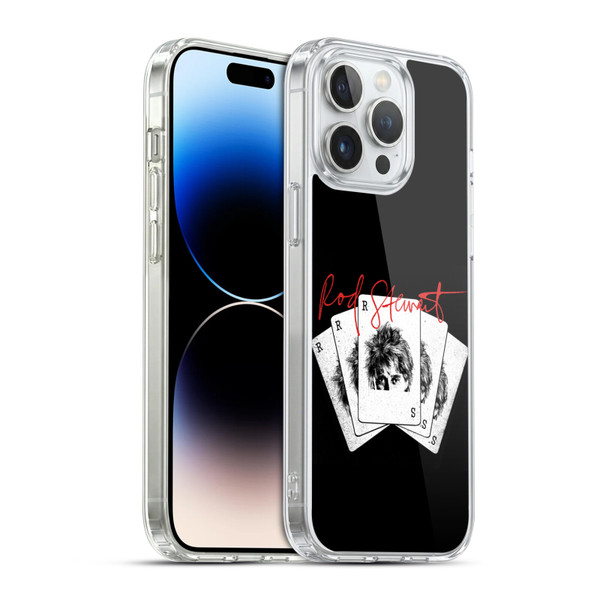 Rod Stewart Art Poker Hand Soft Gel Case for Apple iPhone 14 Pro Max