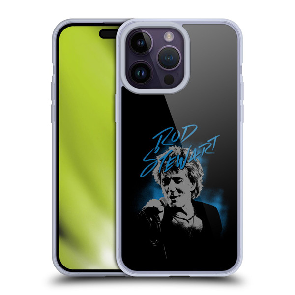 Rod Stewart Art Scribble Soft Gel Case for Apple iPhone 14 Pro Max