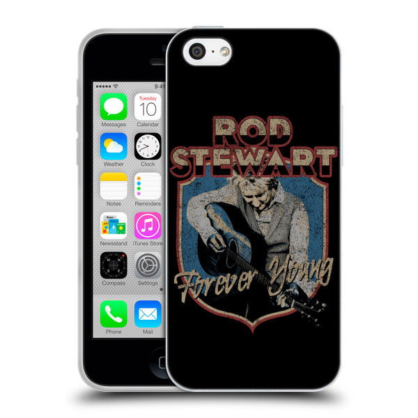 Rod Stewart Art Forever Young Soft Gel Case for Apple iPhone 5c