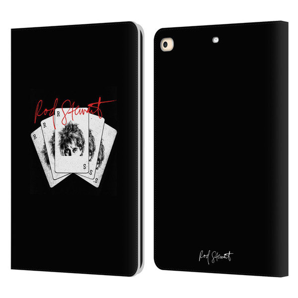 Rod Stewart Art Poker Hand Leather Book Wallet Case Cover For Apple iPad 9.7 2017 / iPad 9.7 2018