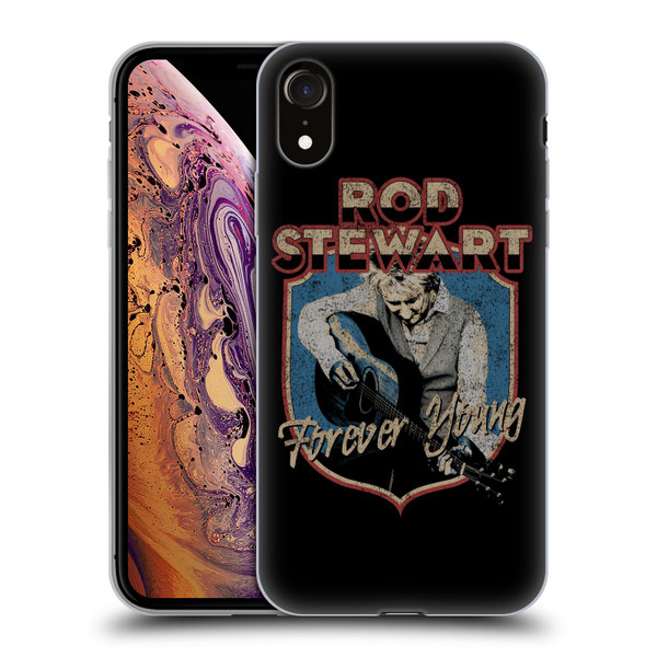 Rod Stewart Art Forever Young Soft Gel Case for Apple iPhone XR