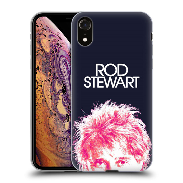 Rod Stewart Art Neon Soft Gel Case for Apple iPhone XR