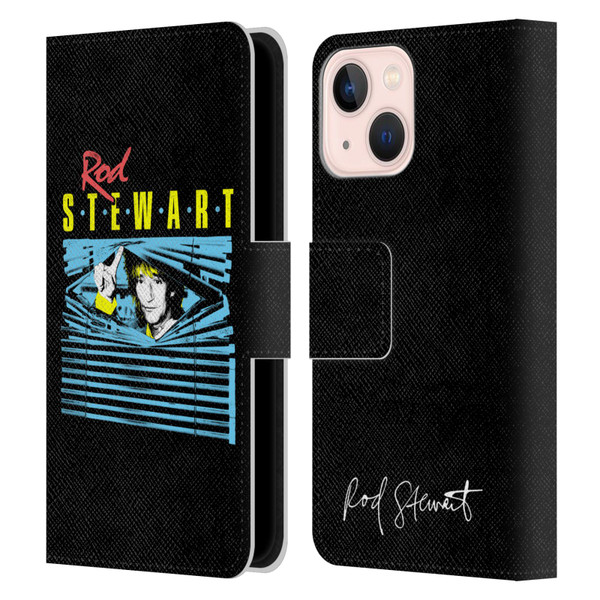 Rod Stewart Art Blinds Leather Book Wallet Case Cover For Apple iPhone 13 Mini