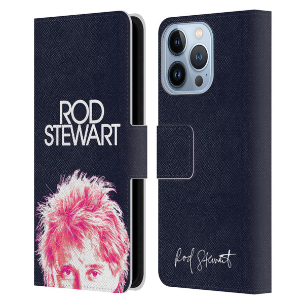 Rod Stewart Art Neon Leather Book Wallet Case Cover For Apple iPhone 13 Pro