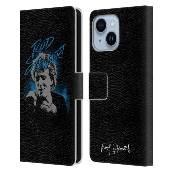 Rod Stewart Art Scribble Leather Book Wallet Case Cover For Apple iPhone 14 Plus