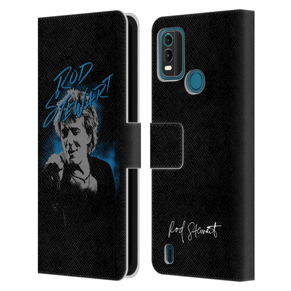 Rod Stewart Art Scribble Leather Book Wallet Case Cover For Nokia G11 Plus