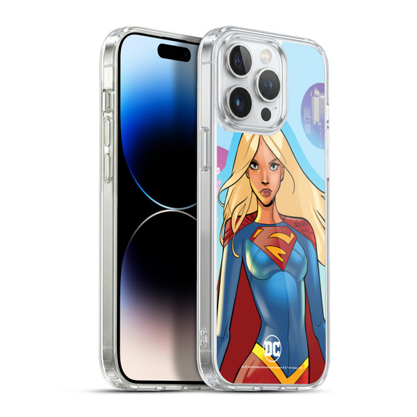 DC Women Core Compositions Supergirl Soft Gel Case for Apple iPhone 13 Pro Max & MagSafe