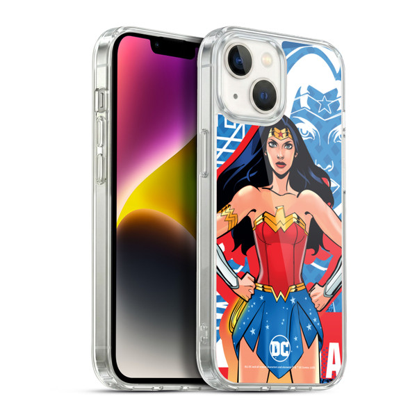 DC Women Core Compositions Wonder Woman Soft Gel Case for Apple iPhone 14