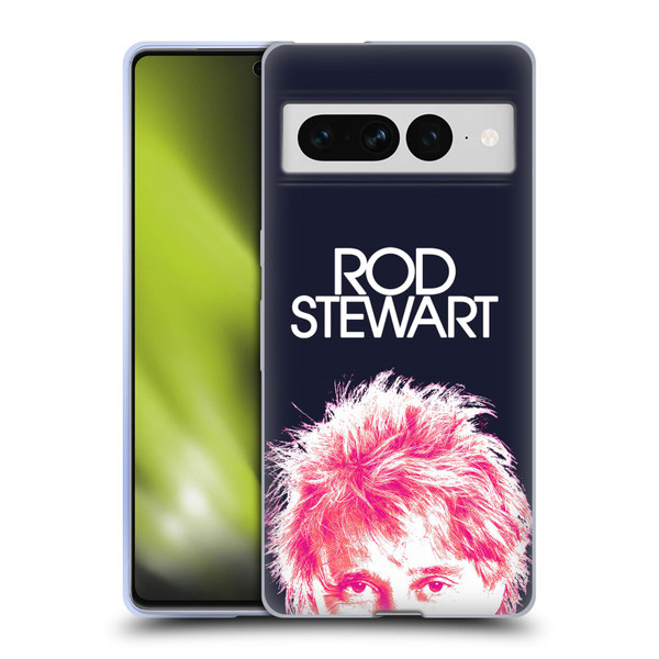 Rod Stewart Art Neon Soft Gel Case for Google Pixel 7 Pro