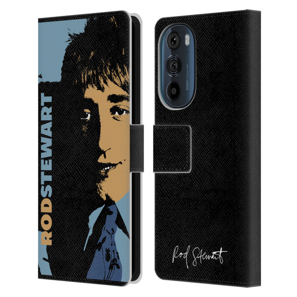 Rod Stewart Art Yesterday Retro Leather Book Wallet Case Cover For Motorola Edge 30