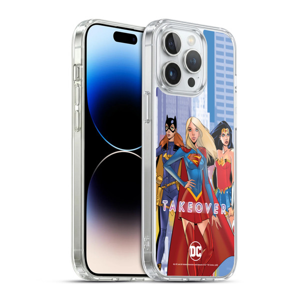 DC Women Core Compositions Girl Power Soft Gel Case for Apple iPhone 14 Pro Max & MagSafe