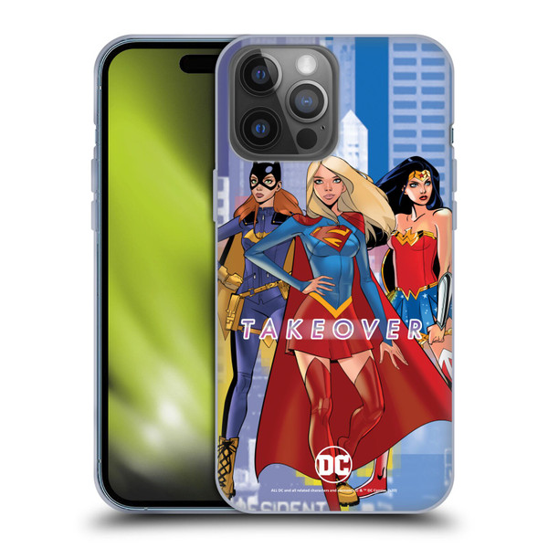 DC Women Core Compositions Girl Power Soft Gel Case for Apple iPhone 14 Pro Max
