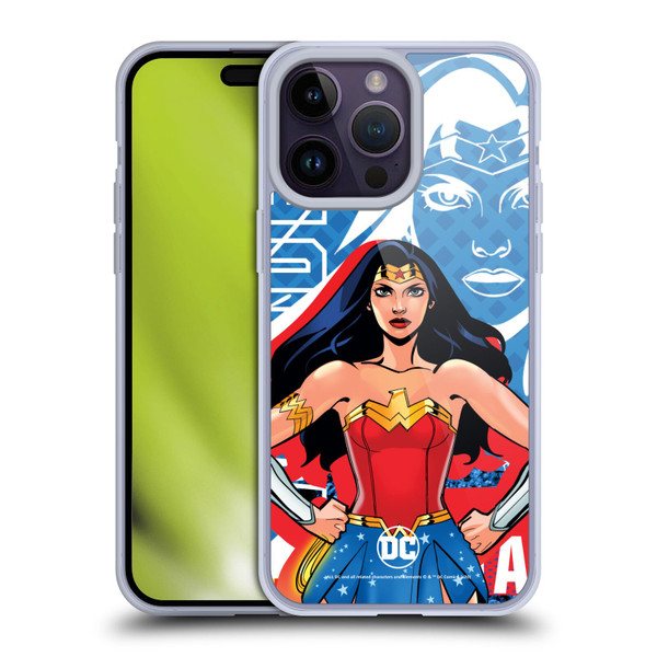 DC Women Core Compositions Wonder Woman Soft Gel Case for Apple iPhone 14 Pro Max