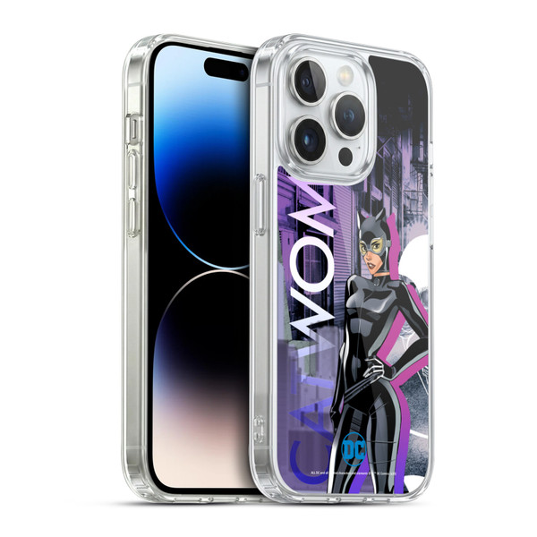 DC Women Core Compositions Catwoman Soft Gel Case for Apple iPhone 14 Pro & MagSafe