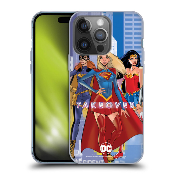 DC Women Core Compositions Girl Power Soft Gel Case for Apple iPhone 14 Pro