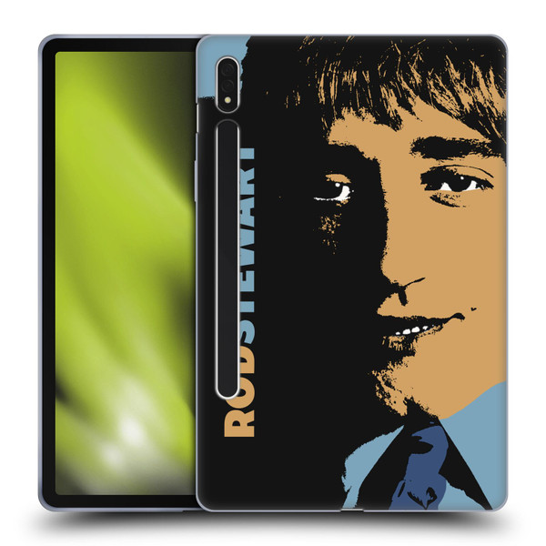 Rod Stewart Art Yesterday Retro Soft Gel Case for Samsung Galaxy Tab S8