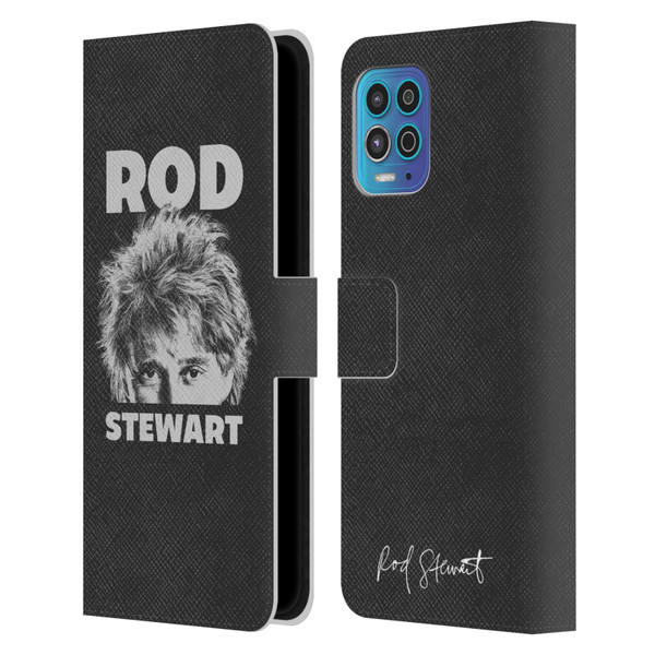 Rod Stewart Art Black And White Leather Book Wallet Case Cover For Motorola Moto G100