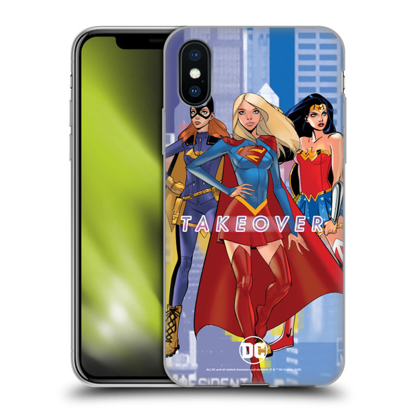 DC Women Core Compositions Girl Power Soft Gel Case for Apple iPhone X / iPhone XS