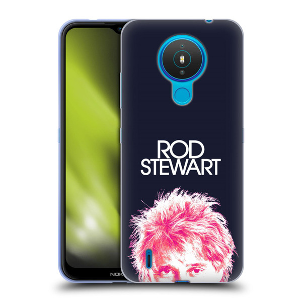 Rod Stewart Art Neon Soft Gel Case for Nokia 1.4