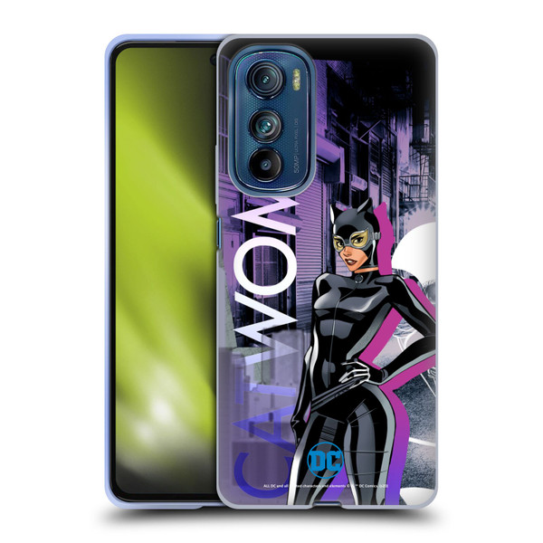 DC Women Core Compositions Catwoman Soft Gel Case for Motorola Edge 30