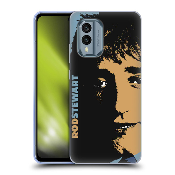 Rod Stewart Art Yesterday Retro Soft Gel Case for Nokia X30
